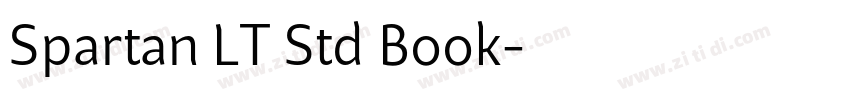 Spartan LT Std Book字体转换